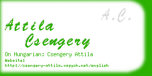 attila csengery business card